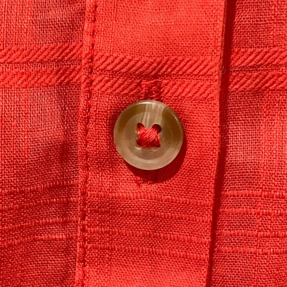 Mother Don't Lose Your Shirt Blouse Size XS 3/4 Sleeve Button Down Cotton Logo - Picture 10 of 10